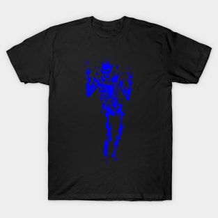 The Flaming Skeleton (blue) T-Shirt